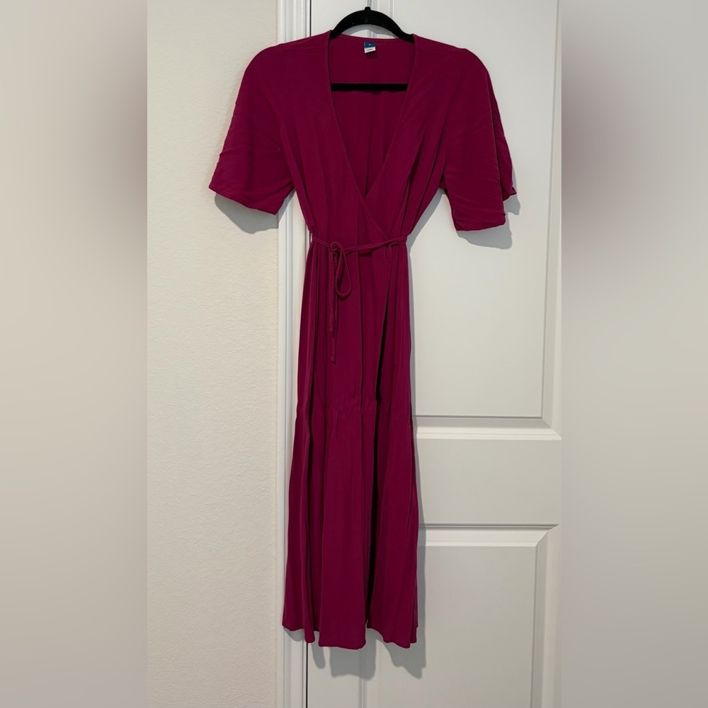 Old Navy Fuchsia Long Sleeve Dress - Picture 3 of 4